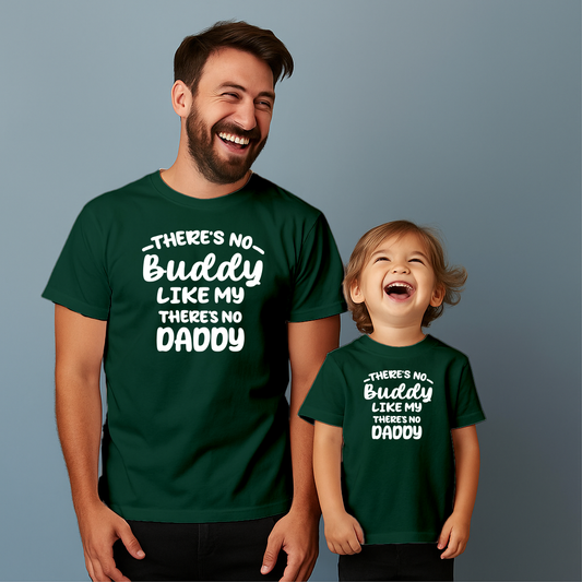 Comfortable cotton T-shirt suitable for father and son