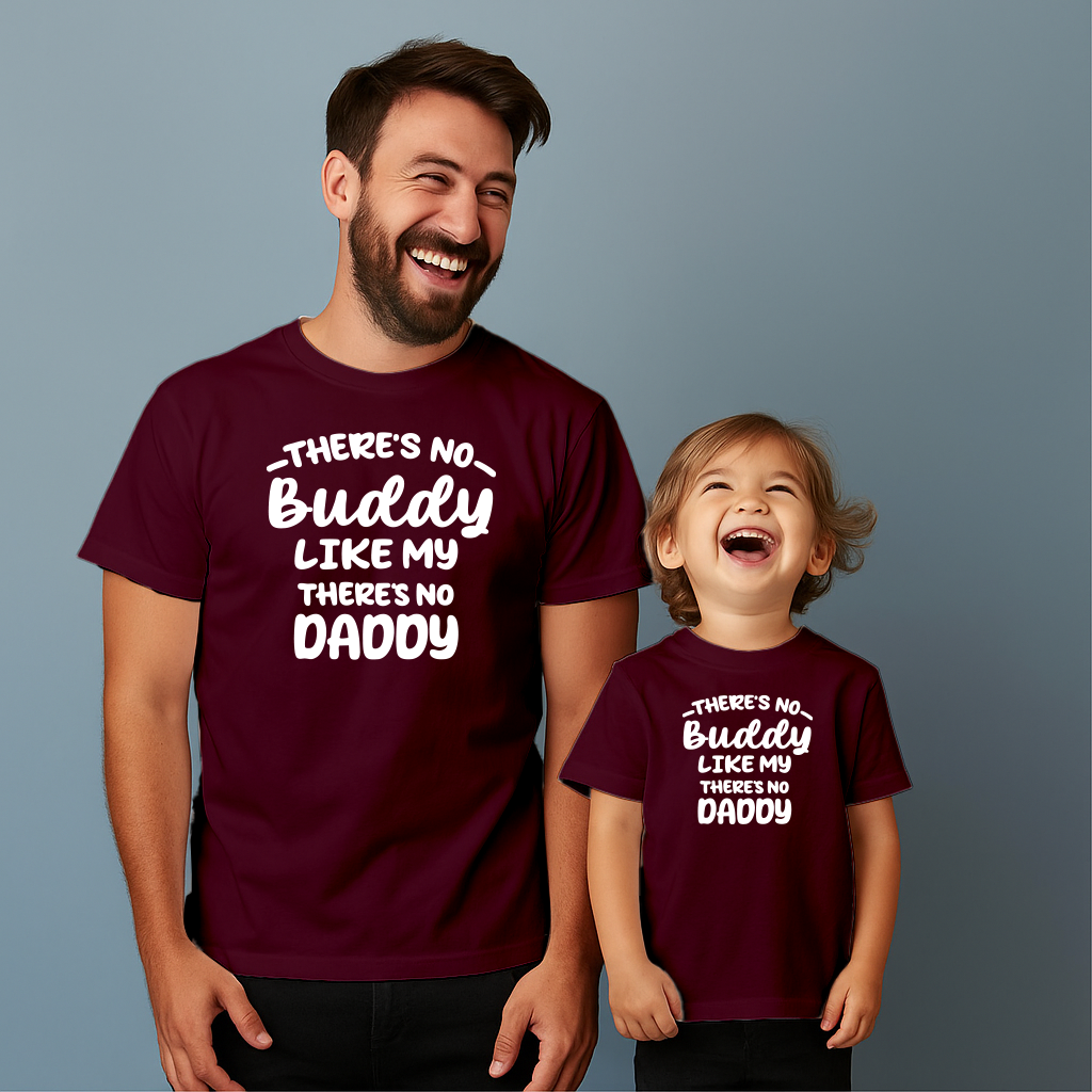 Comfortable cotton T-shirt suitable for father and son