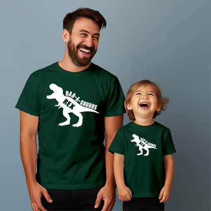 Comfortable cotton T-shirt suitable for father and son
