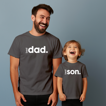 Comfortable cotton T-shirt suitable for father and son